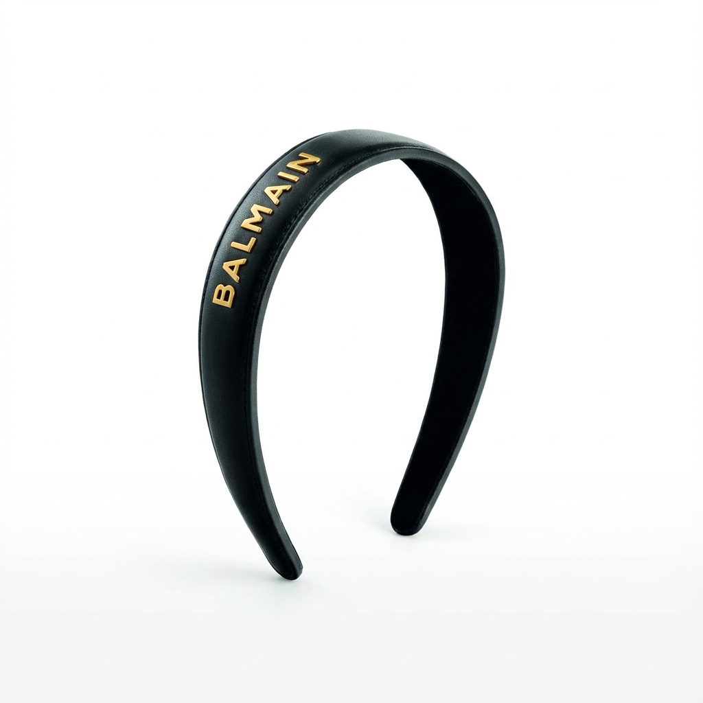 Opaska skórzana Balmain z logo